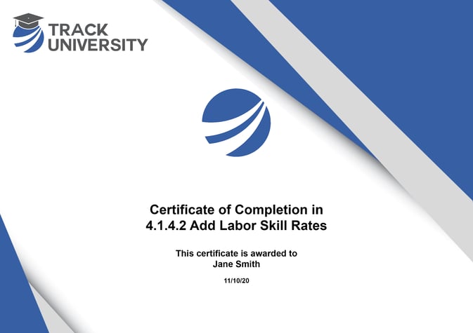 Course Completion Certification EXAMPLE